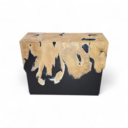 handcrafted solid wood console table